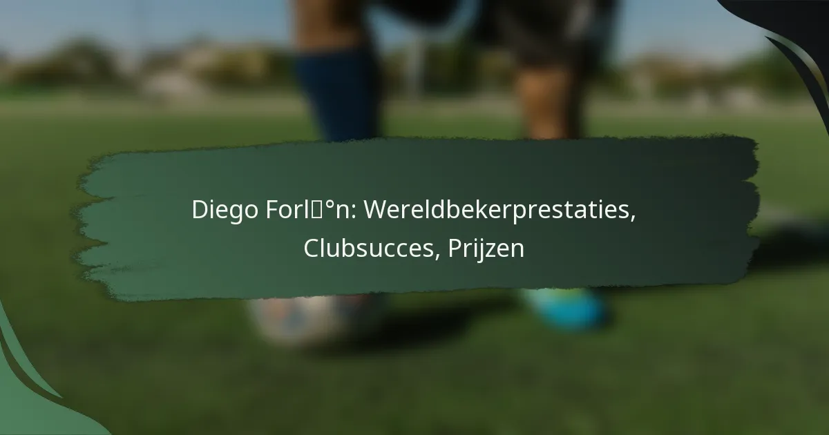 Diego Forlán: Wereldbekerprestaties, Clubsucces, Prijzen